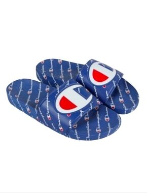 Champion IPO Repeat Slides Blue Sandals Flip Flops